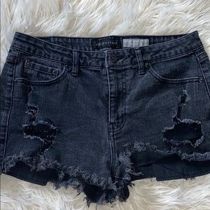 Aeropostale high waisted shorty black shorts